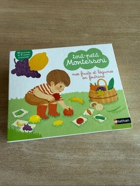 Nathan Tout-petit Montessori - Felt Fruits & Vegetables Play Set